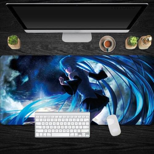90x40cm Anime Gamer Keyboard PC Mat Large Gaming Mouse Pad Cute Rubber Mice Mat Desk Protector Mousepad for Laptop Pad to Mouse