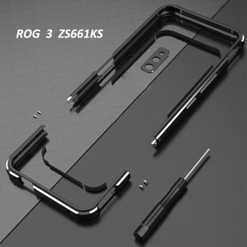 Bumper Case For ASUS ROG 3 Metal Aluminum Frame For Rog3 ZS661KS Luxury Shockproof Phone Accessories