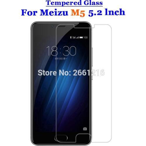 For Meizu M5 Tempered Glass 9H 2.5D Premium Screen Protector Film For Meizu M5 / Meilan 5 / Blue Charm 5 5.2"