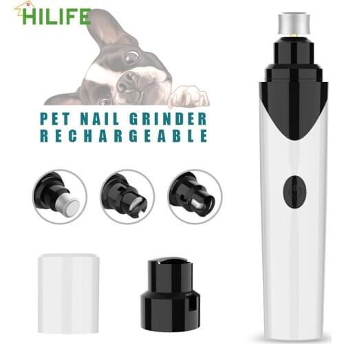 Electric Pet Nail Grinder Cat Paws Nail Cutter Dog Nail Clippers USB Rechargeable Painless Grooming Trimmer