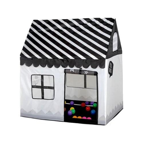 Play Tent Toy Portable Foldable Ball Pool Pit Toys For Kids Children Indoor Outdoor Simulation House Black And White Tent Gifts