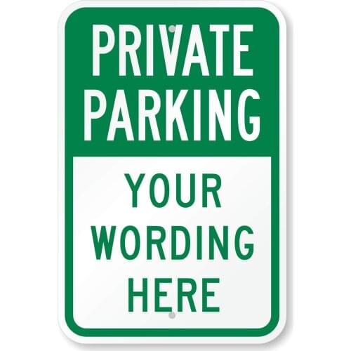 Custom Parking Sign
