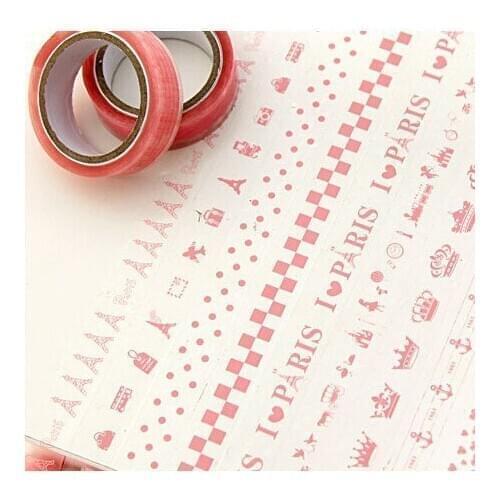 10 Pcs/lot Lace Washi Adhesive Masking Tape DIY Decorative Tape Kawaii Stationery Scrapbooking Stickers Colors Mix Wholesale