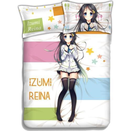 4PCS Digital Print Full Size Anime Dakimakura Printing Bedding Set Duvet Cover Pillowcase