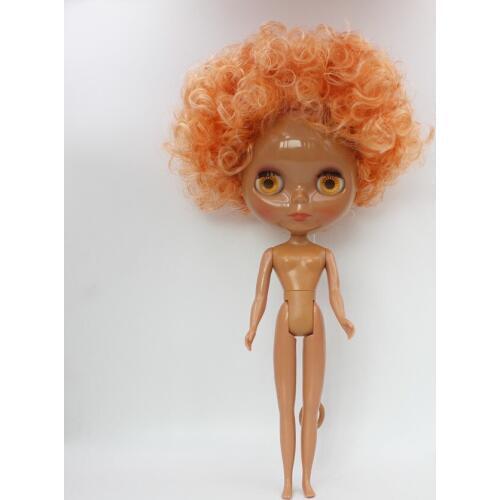 Free Shipping big discount RBL-632 DIY Nude Blyth doll birthday gift for girl 4colour big eye doll with beautiful Hair cute toy