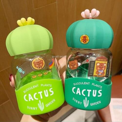 Mini water cup water bottles with straw cute water bottle for girl kawaii Outdoor mountain climbing cool water bottle kawaii cup