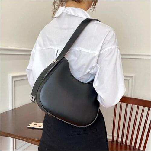 Fashion Korean Version Simple Solid Color Messenger Bag Buckle Shoulder Strap Shoulder Bag Mobile Phone Wallet Handbags Female