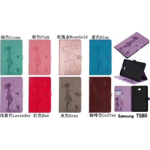 Fashion case For Samsung Galaxy Tab A6 10.1 T580 T585 Smart Cases Cover Funda Tablet PU Leather Stand cover with Auto Wake/sleep