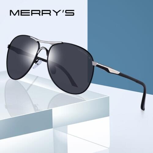 MERRYS DESIGN Men Classic Polarized Sunglasses Men Aluminum Pilot Sunglasses For Driving Luxury Shades UV400 S8712G