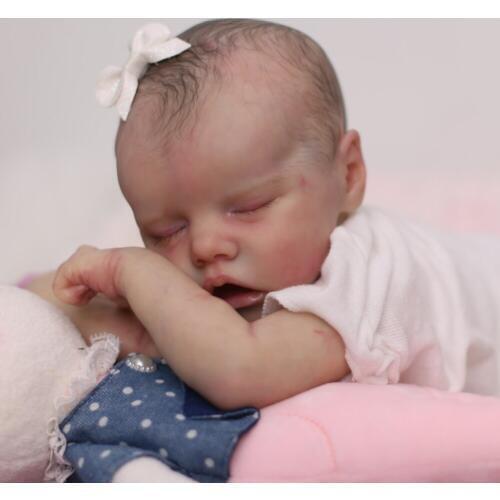 18inch Bebe reborn doll kit TWIN A lifelike real touch fresh color unpainted unfinished doll parts rebirth infant doll mould