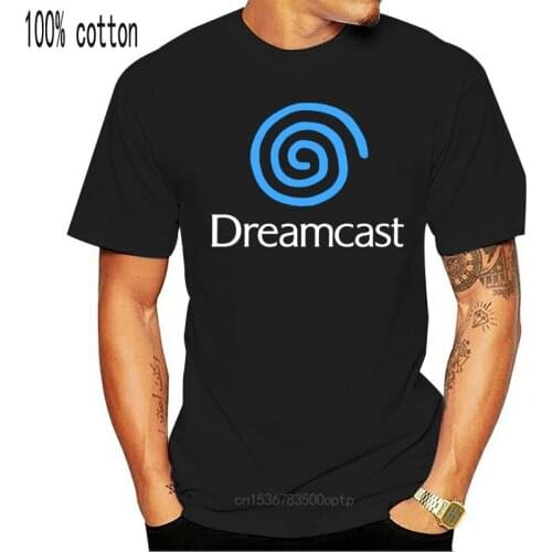 New Dreamcast Tribute Blue Swirl T Shirt Good Quality Brand Cotton Shirt Summer Style Cool Shirts