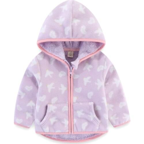 Jumping Meters New Arrival Birds Print Autumn Winter Zipper Pockets Jackets Coats Cute Animals Hoodies Coats Outwear Boys Girls