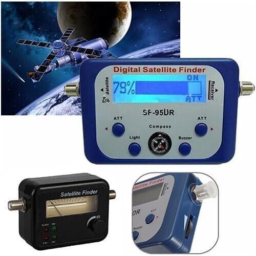 Portable Digital LCD Satellite Finder Signal Strength Meter Sky Dish Freesat 950-2150MHz