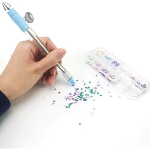 Embroidery Diamond Painting Tools 5D Manual Point Drill Pen Multifunctional Point Drill Rhinestone Diamond Applicator Set Gift