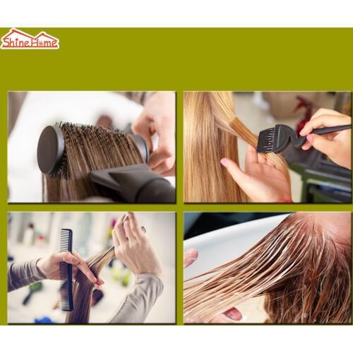 ShineHome-4pcs Wall Paintings Art Canvas Printing Beaty Hair Salon Decoration Picture Posters Prints Quadros De Parede Para Sala