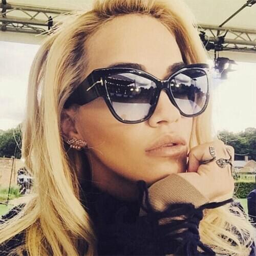 Vintage Cat Eye Sunglasses Women Brand Designer Anti UV Gradient Sun Glasses For Woman Retro oculos de sol feminino