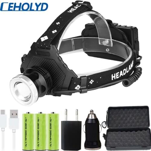 Z20 Most Powerful XHP90 LED Headlight headlamp Head Lamp Power Flashlight headlight 18650 battery Best For Camping fishing
