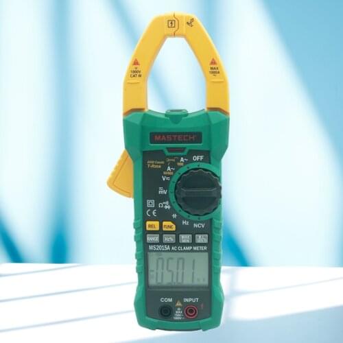 MASTECH MS2015A AutoRange Digital AC 1000A Current Clamp Meter True RMS Multimeter Frequency With Non-contact Voltage Detector