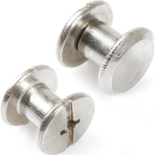 20pcs M5*6 stainless steel screw books Fingertight Picture books screw rivets albums butt recipes leaflet nail M5Hardware