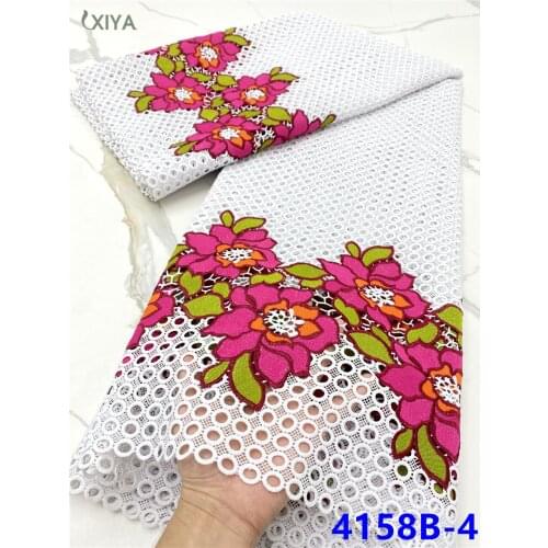 High Quality Nigerian Milk Silk Lace Embroidery African Lace Fabric Guipure Cord Lace for Bridal Materials Milk Fiber APW4158B