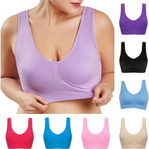 S-6XL Sexy Bra with Pads Seamless Push Up Bra Plus Size Underwear Wireless Comfortable Bra Active Bra