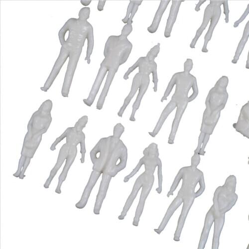 1:25-1:300 Scale 100PCS White unpainted Architectural Model Figures People hot sale