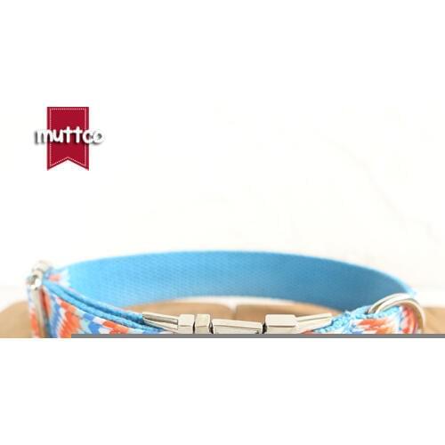 10pcs/lot MUTTCO wholesale self-design high quality personalized collar THE WAVE adjustable dog collars leashes 5 sizes UDC064