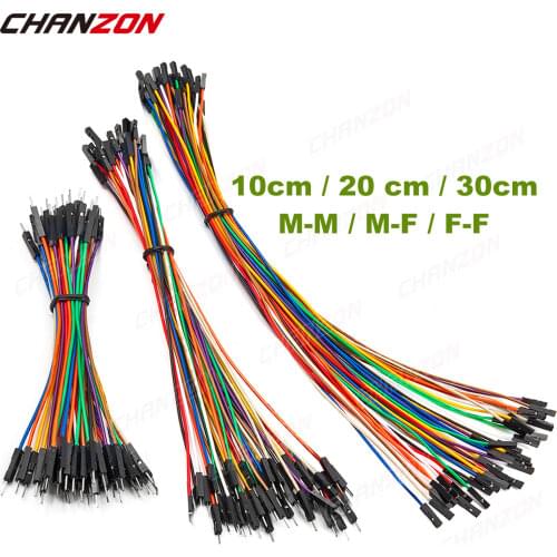 10cm 20cm 30cm Male Female Long Jumper Wire Dupont Cable Solderless Flexible 24AWG Copper Quality Line for Arduino Breadboard