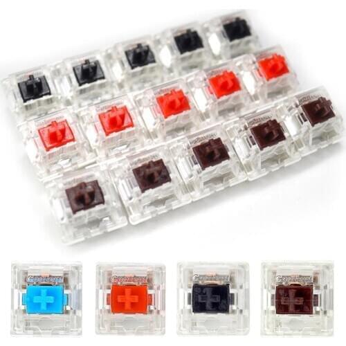 16Pcs/Set Mute Mechanical Keyboard Shaft Replacement Parts Switch 3 Pin MX Button Key Keyboard Axis Button for Cherry 3 shafts