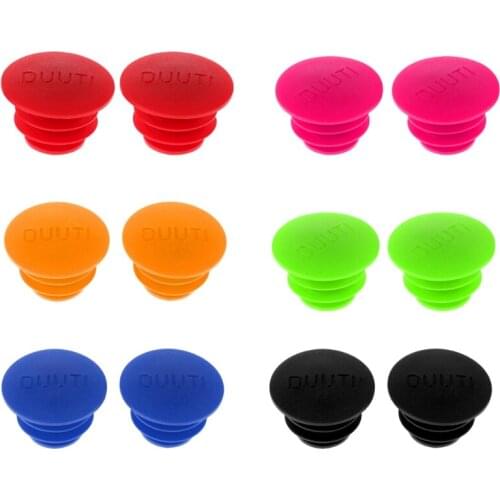 24BD 2pcs Mountain Bike Bar MTB Mountain Handle Bar End Plugs Handlebar End Plugs PE Handle Clamp Bar End Stoppers