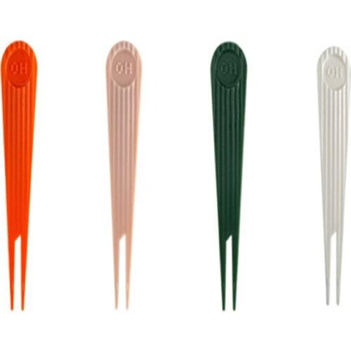 4pcs Fruit Fork Modern Contracted Western Food Dessert Snack Fork Tableware Household Convenient Fruit Pick Kitchen Accessories