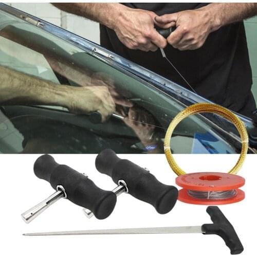 5pcs Car Windshield Remover Tool Auto Window Glass Removal Knife Blade Kits Repair Hand Tool Windshield Cut Out Knife Set