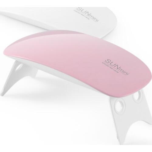 SUNmini 6W UV LED Lamp Nail Dryer for LED UV Gel Nail Polish Nail Art Manicure 45s/60s Timer USB Cable 50pcs