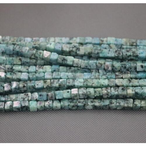 6mm Cingesto Natural Aqua Jaspers GemsStone Beads for Jewelry Making, 2Strands Women Fashion Necklace DIY Fashion Accessories