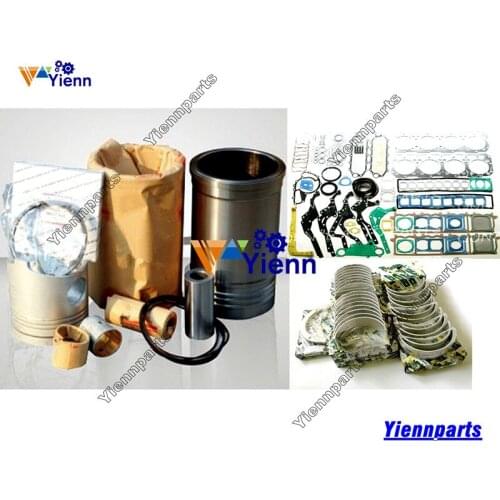 8DC9 Engine Overhaul Rebuild Kit For Mitsubishi Diesel Engine Cylinder Liner Piston Piston Ring Bearing Full Gasket Set