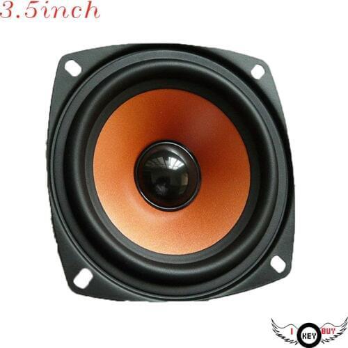 I Key Buy High-Quality 3.5-Inch 20W 4Ohms Car Speakers Full-Range Speaker Cost-Effective Automobile Loudspeaker Bubble Gum Edge