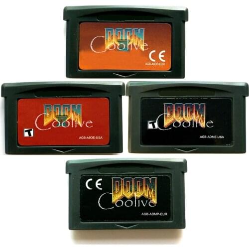 Doom Series EU USA for 32 Bit Video Game Cartridge Console Card Handheld Player English Language