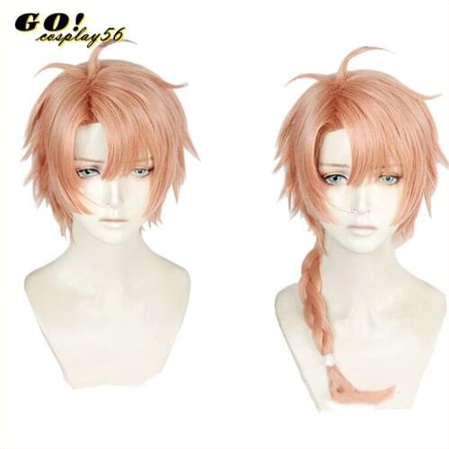 IDOLiSH7 Seven Cosplay Izumi Mitsuki Short Base Pigtail Anime Synthetic Hair