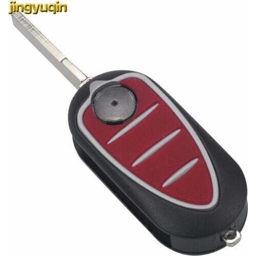 Jingyuqin Uncut Blade 3 Buttons Folding Flid Shell Replace Shell Casing Cover For Alfa Romeo Mito Giulietta GTO 159 Case