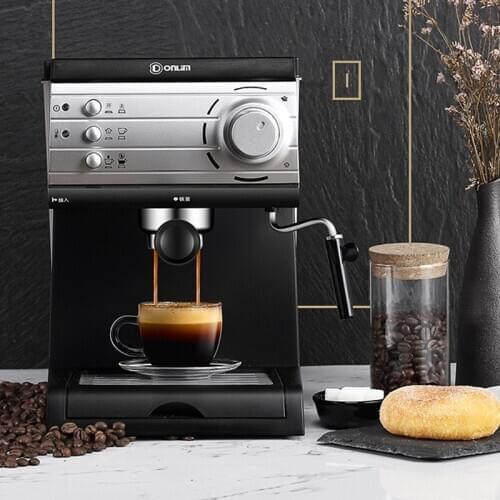 Donlim 20 Bar Coffee Machine Espresso Semiautomatic Maker Steam Milk Foam Instant Dissolution espresso coffee maker 1.5L