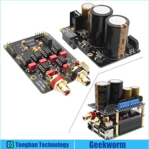 Raspberry Pi Kit X10 Hifi Audio Kit-A (X10 DAC Expansion Board + X10-PWR Power Supply Board) for Raspberry Pi 3 Model B / 2B / B