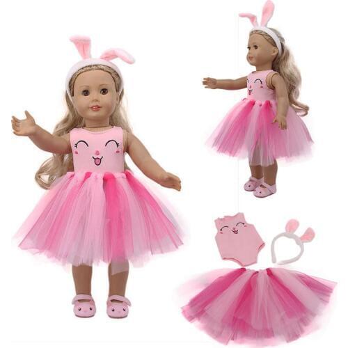 Doll Unicorn Fashion Dress/Casual Set/Shoes Fit 18 Inch American&43 Cm Born Baby Our Generation,Birthday Girls Toy Gift