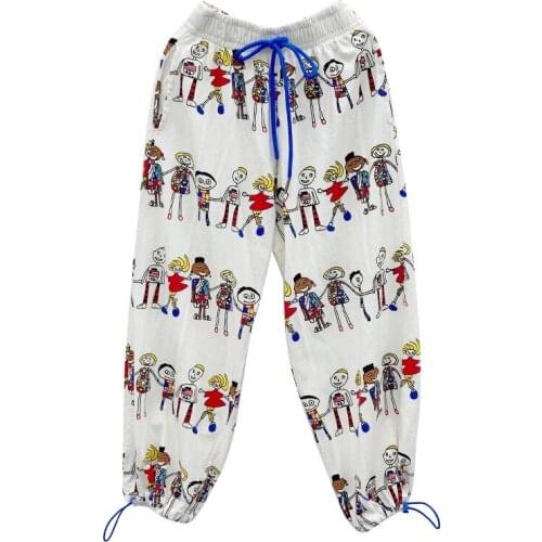 Summer Print Pants for Girls 8 10 12 years 2021 New