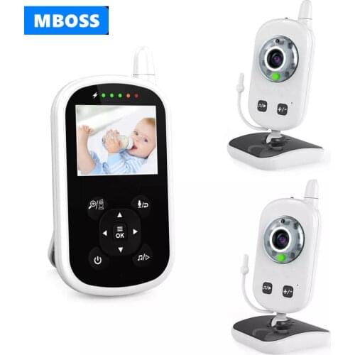 Lullaby 2.4 Inch Draadloze Lcd Video Dual Camera Babyfoon Draagbare Baby Camera Monitor Bebe Baby Telefoon Video & Audio kleur