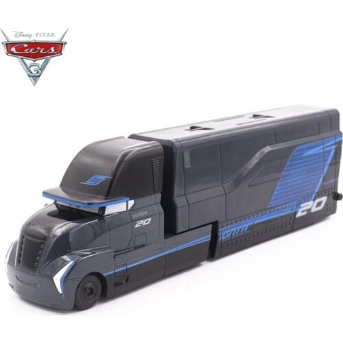 1:55 Disney Pixar Cars 3 Jackson Black Storm Mack Metal Alloy Truck Toy Lightning McQueen Car Toy Birthday Gift For Boy Kids