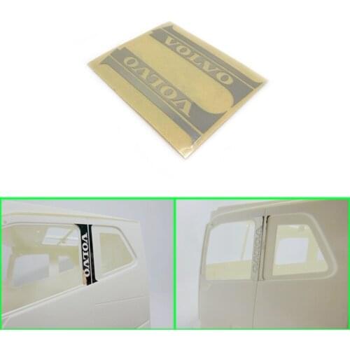 Door and Window Decoration Metal Sticker for 1/14 Tamiya RC Truck Trailer Tipper VOLVO FH16 750 Car Diy Parts