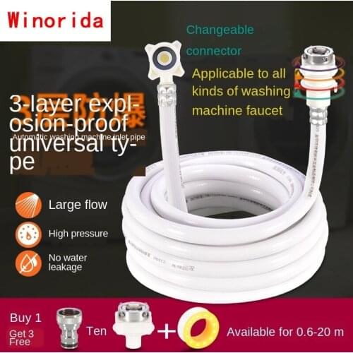 Multi-function Washing Machine Inlet Pipe Automatic Wave Wheel Extension Extension Water Inlet Hose Maintenance Accessories