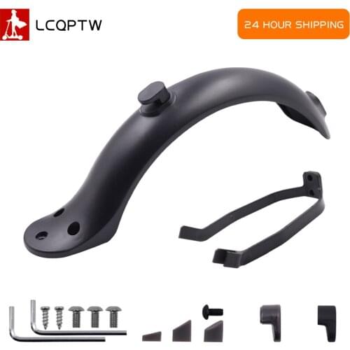 New black Fenders Scooter Wings Rear Mud Guard Support Protection Plastic Parts Screws Rubber Stopper for xiaomi Mijia m365 Pro
