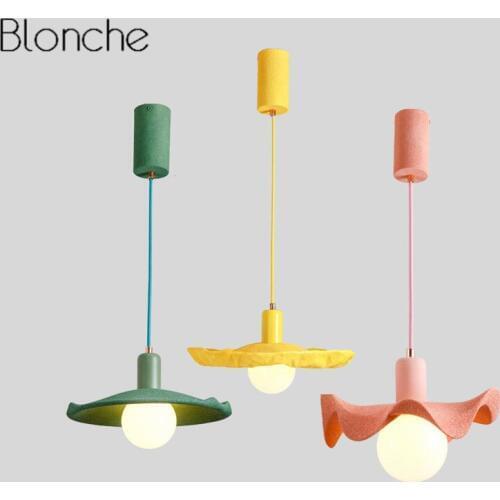 Modern PVC Pendant Lights Nordic Colorful Hanging Lamp for Living Room Bedroom Bedside Home Decor Lighting Fixtures Luminaire