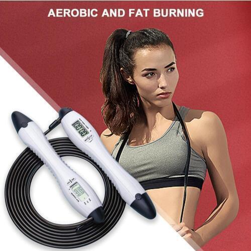 LED ElectronicCounter Skipping Rope With Counter Weighted High-speed Jump Rope Crossfit Rope for Workout Gym Fitness